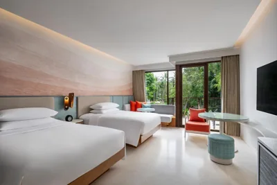 Deluxe kamer met twee tweepersoonsbedden en uitzicht op de lagune (recent gerenoveerd) — Renaissance Phuket Resort & Spa